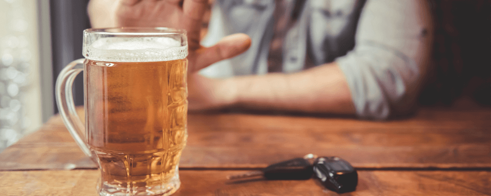 Fahren Sie kein Auto unter Alkoholeinfluss
